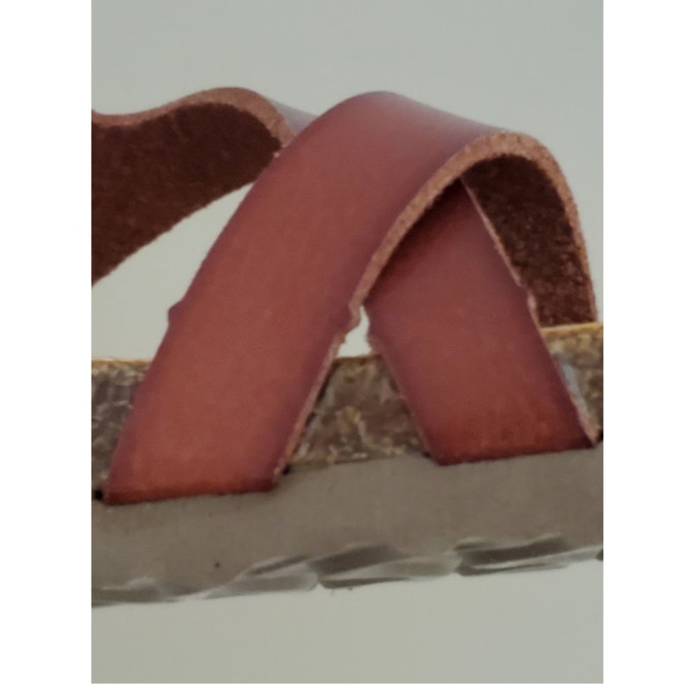 Steve Madden Kids Girls Jwaive Flat Sandal Adjustable Strap Cognac - Picture 5 of 13